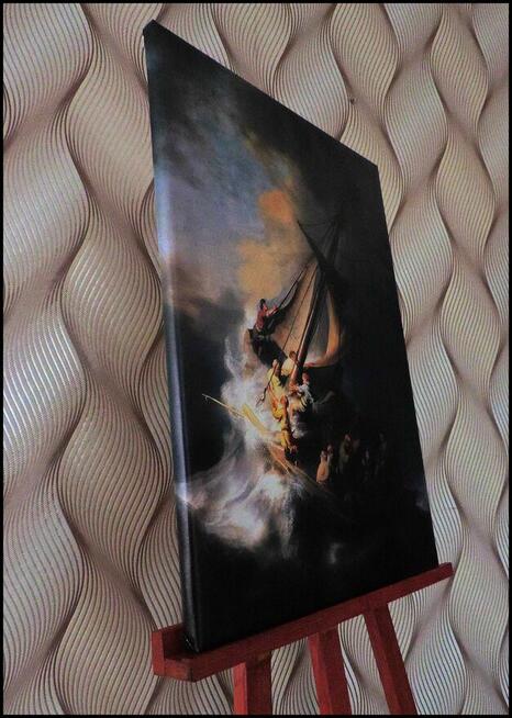 Obraz na płótnie - Rembrandt, Burza na Jeziorze Galilejskim