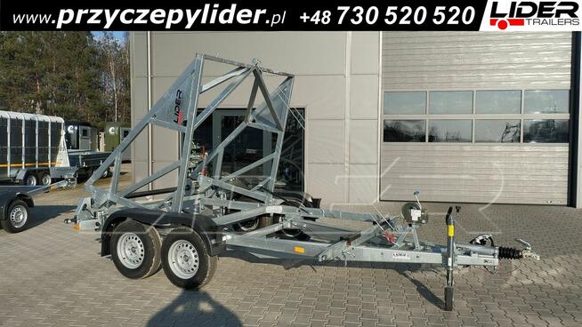 LT-200 przyczepa 300x200x190cm, kablowa do przewozu bębna