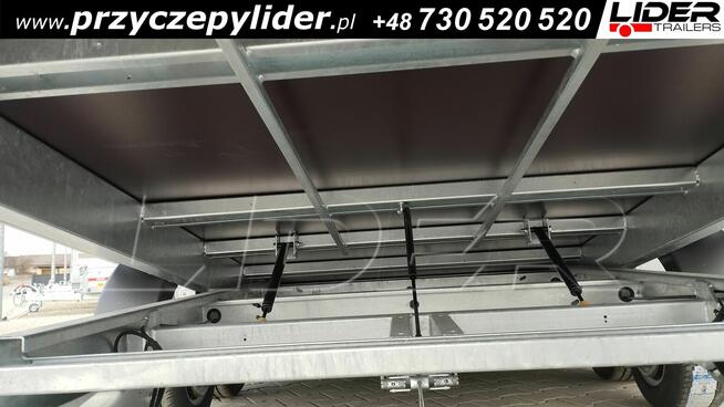 TM-373 przyczepa CarKeeper 460x203cm, laweta płaska uchylna