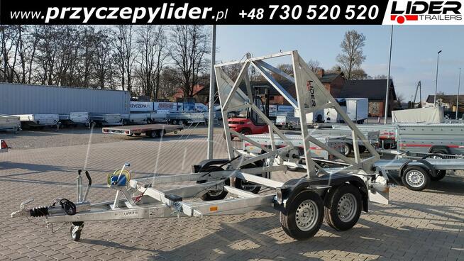 LT-200 przyczepa 300x200x190cm, kablowa do przewozu bębna