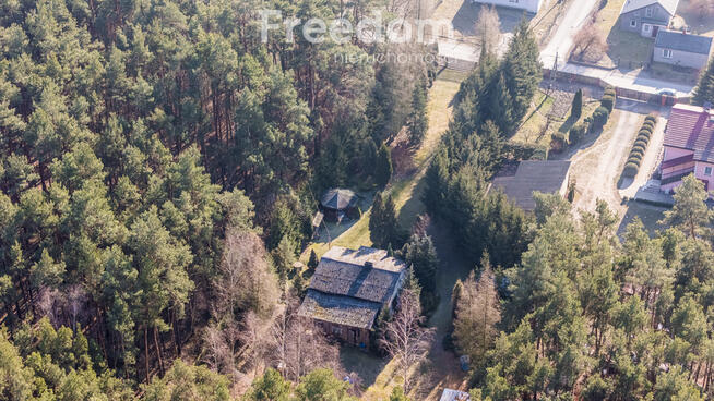 Działka leśna 3500m² z domkiem do remontu