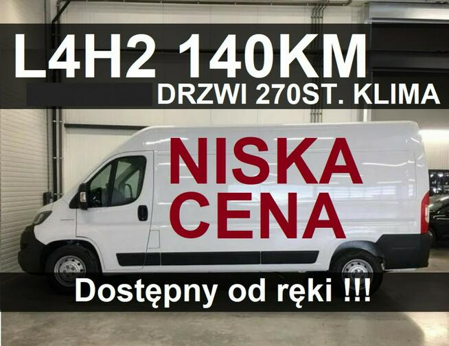 Fiat Ducato L4H2 140KM Super Niska Cena Dostępny od ręki Drzwi 270 st. 1683zł