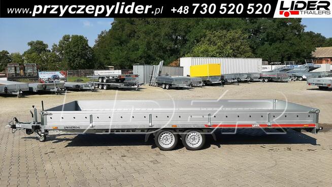 TM-385 przyczepa 593x215x30cm, Universal 6021/2 uchylna