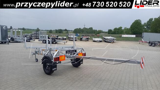 LT-180 przyczepa kłonicowa, dłużyca do przewozu rur drutu