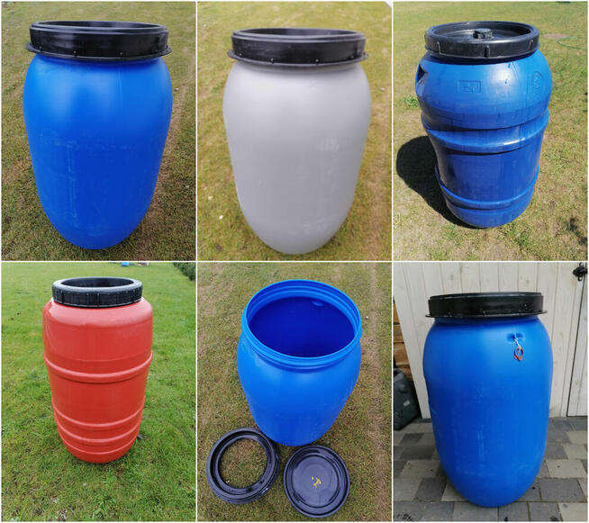 Beczki plastikowe 50l-260 litrów. Beczka plastikowa do wody