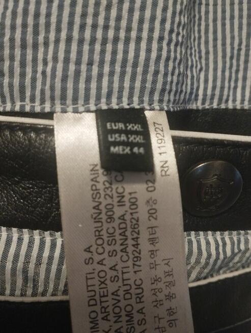 Kurtka skórzana Massimo Dutti