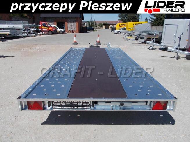 TM-231 przyczepa Carkeeper 460x203cm, laweta wychylana