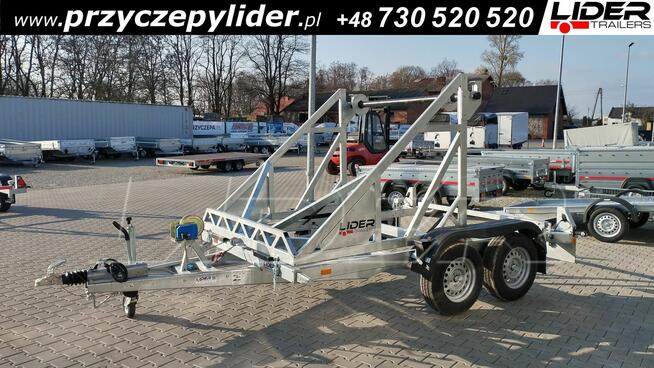 LT-200 przyczepa 300x200x190cm, kablowa do przewozu bębna