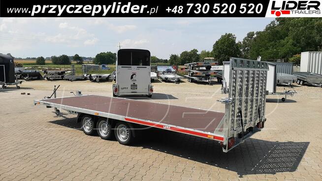 TM-383 przyczepa laweta 593x215cm, Universal uchylna