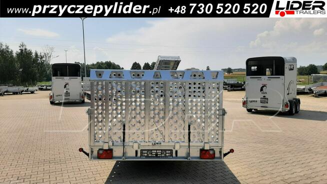 TM-383 przyczepa laweta 593x215cm, Universal uchylna