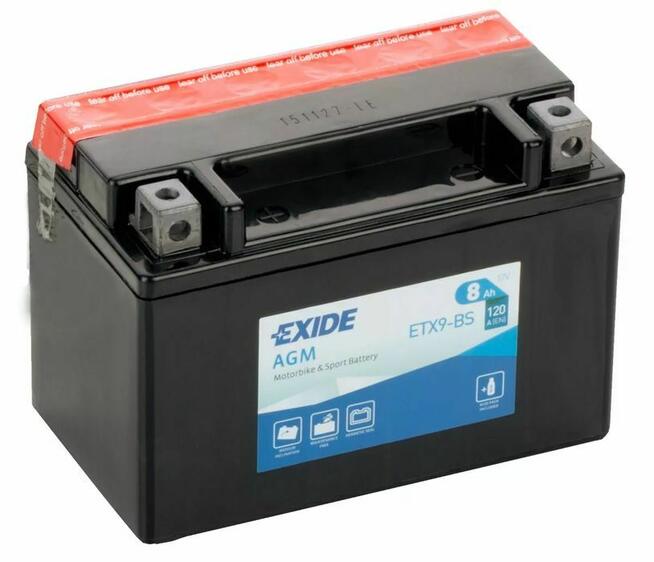 Akumulator moto EXIDE ETX9-BS/YTX9-BS - DARMOWY DOWÓZ!