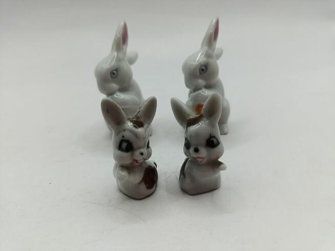 Figurki mini króliki zajączki