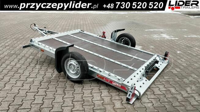 TM-132A przyczepa 261x161cm, MOTOQUAD 2616 do 3 motocykli