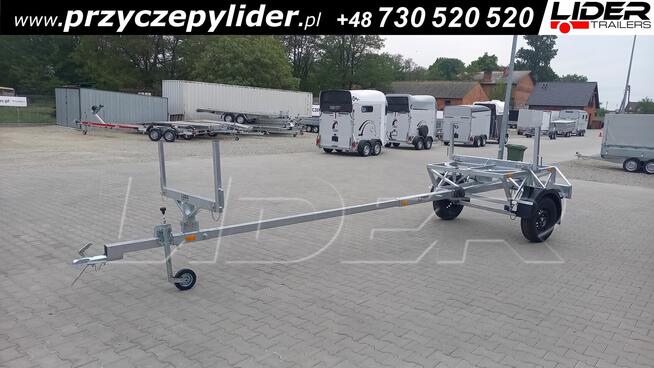 LT-180 przyczepa kłonicowa, dłużyca do przewozu rur drutu