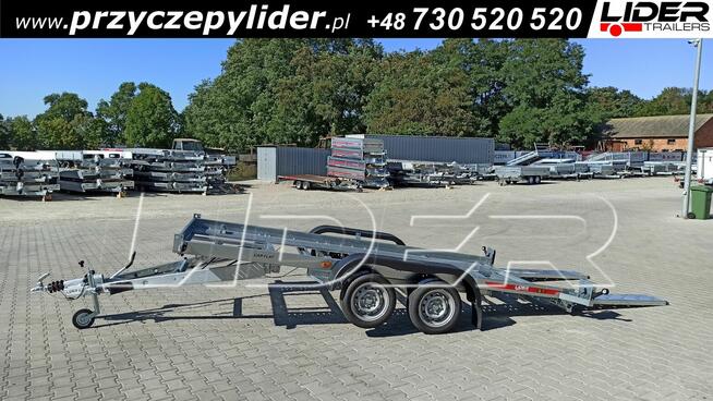 TM-360 przyczepa 400x180cm, Car Flat 4018/2 laweta do aut