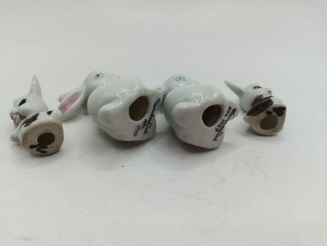 Figurki mini króliki zajączki