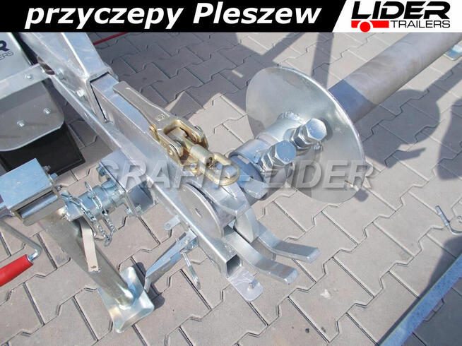 LT-011 przyczepa 230 x 140/150cm, kablowa do przewozu bębna