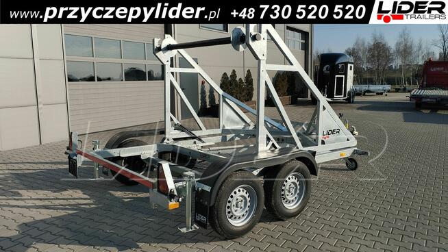 LT-200 przyczepa 300x200x190cm, kablowa do przewozu bębna