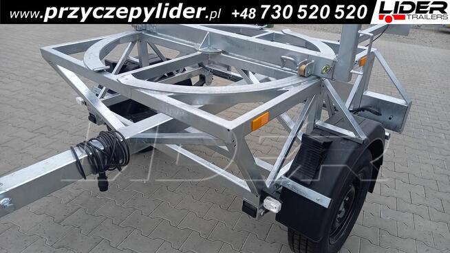 LT-180 przyczepa kłonicowa, dłużyca do przewozu rur drutu
