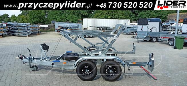 LT-185 przyczepa 305x180x170cm, kablowa do przewozu bębna