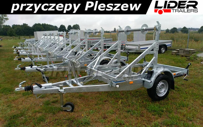 LT-011 przyczepa 230 x 140/150cm, kablowa do przewozu bębna