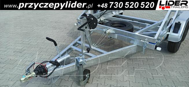 LT-185 przyczepa 305x180x170cm, kablowa do przewozu bębna