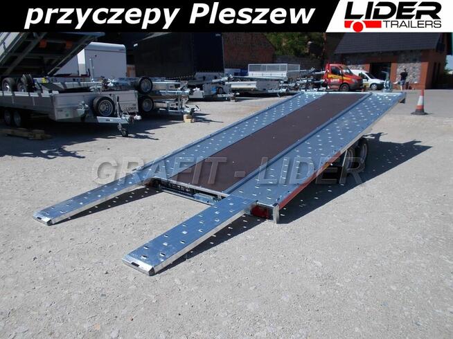 TM-231 przyczepa Carkeeper 460x203cm, laweta wychylana