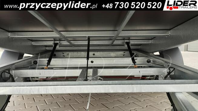 TM-373 przyczepa CarKeeper 460x203cm, laweta płaska uchylna