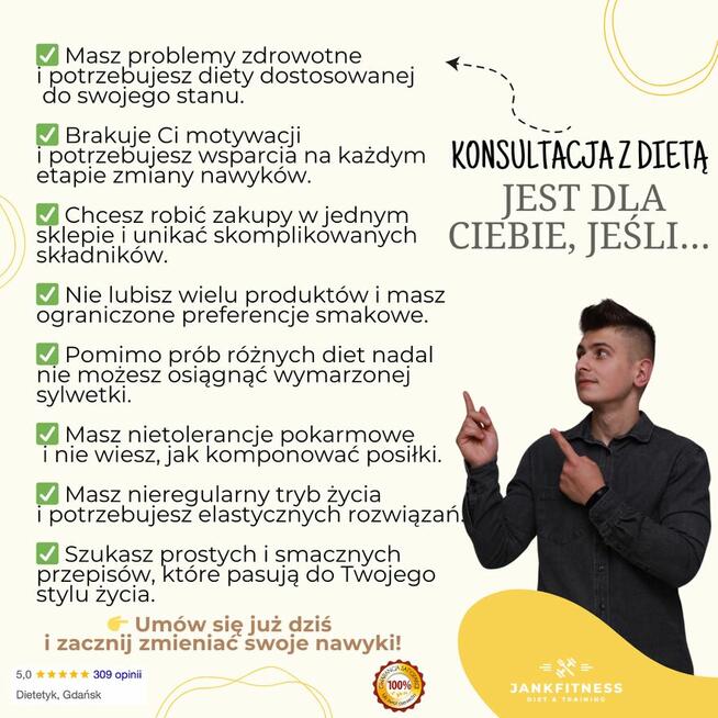 Współpraca z dietetyczna- dietetyk Łukasz Jank | JANKFINTESS