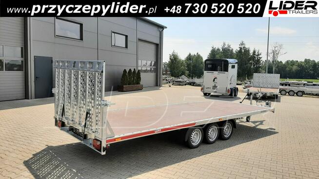 TM-383 przyczepa laweta 593x215cm, Universal uchylna