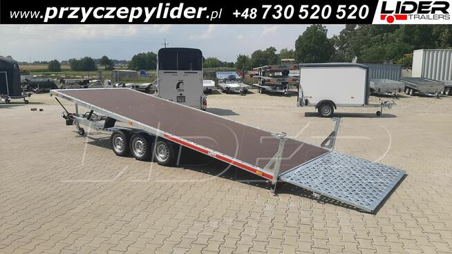 TM-383 przyczepa laweta 593x215cm, Universal uchylna