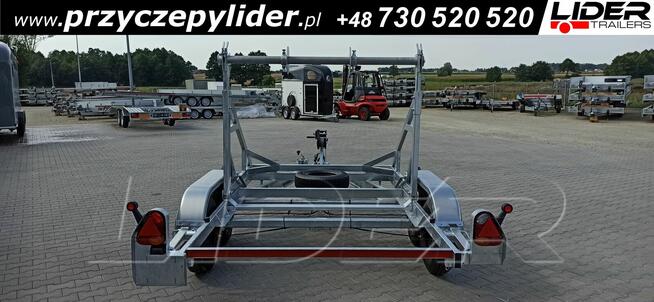 LT-185 przyczepa 305x180x170cm, kablowa do przewozu bębna