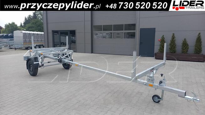 LT-180 przyczepa kłonicowa, dłużyca do przewozu rur drutu