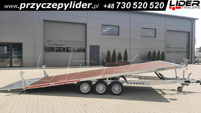TM-383 przyczepa laweta 593x215cm, Universal uchylna