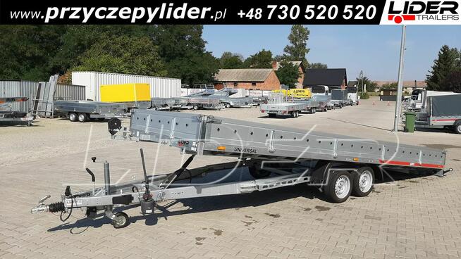 TM-385 przyczepa 593x215x30cm, Universal 6021/2 uchylna