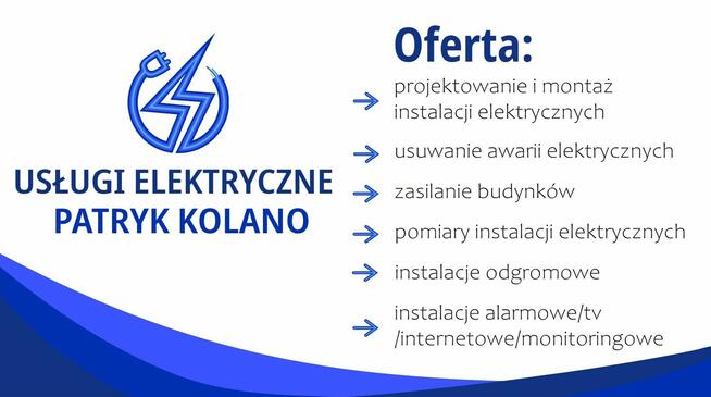ELEKTRYK, usługi elektryczne, pomiary, kamery, napędy bram