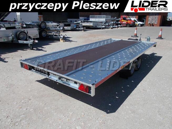 TM-231 przyczepa Carkeeper 460x203cm, laweta wychylana