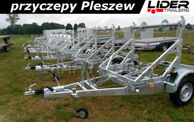 LT-011 przyczepa 230 x 140/150cm, kablowa do przewozu bębna