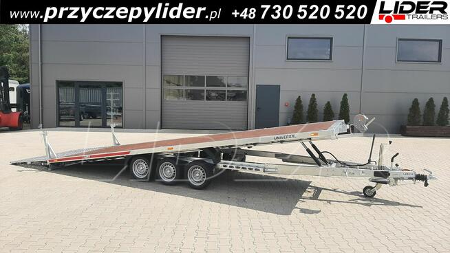 TM-383 przyczepa laweta 593x215cm, Universal uchylna