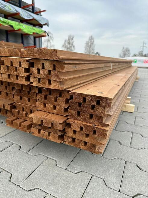 DESKA ELEWACJA LAMELA TRIO TRIPLE TERMO THERMO SOSNA 32X142