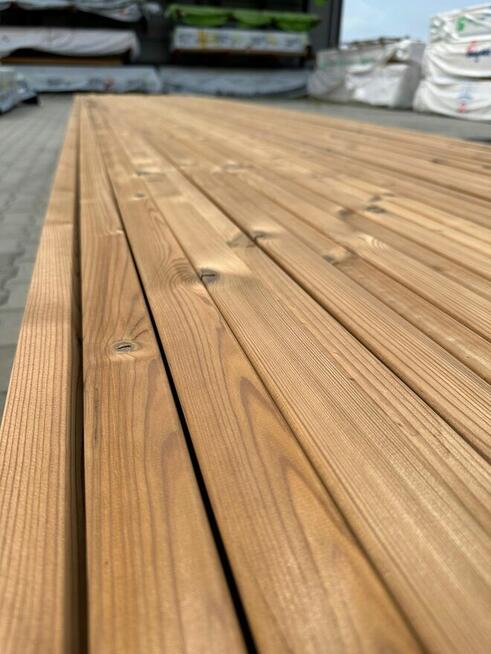 Deska thermo termo sosna lamela kantówka półromb 28x42mm