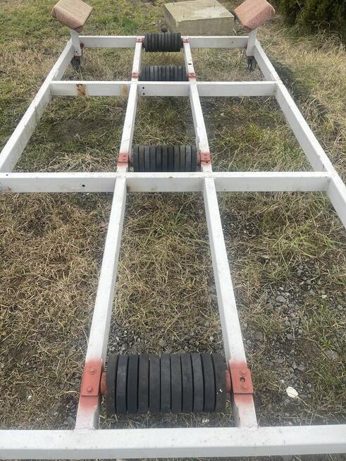 Łoże podstawa stojak pod jacht motorówke wózek portowy warsz