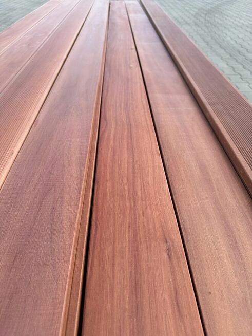 DESKA TARASOWA EGZOTYCZNA MASSARANDUBA GŁADKI RYFEL 21X145MM