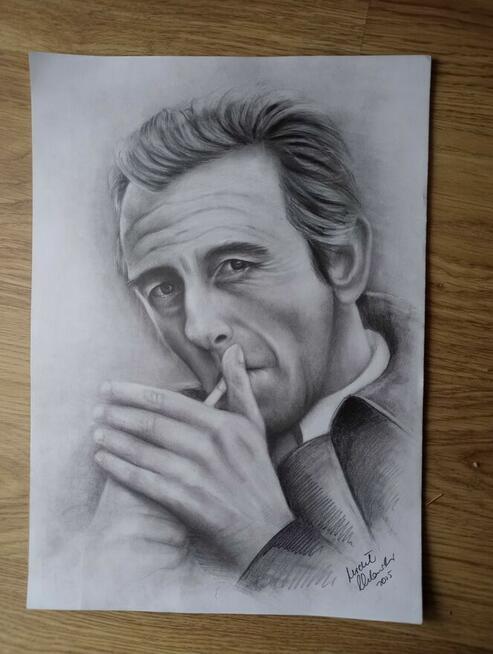 portret ołówkiem na podstawie zdjecia