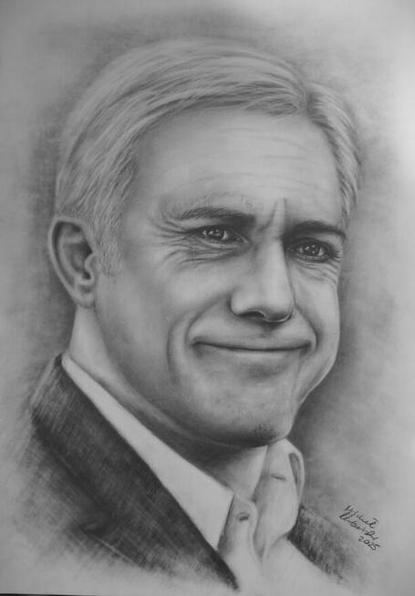 portret ołówkiem na podstawie zdjecia