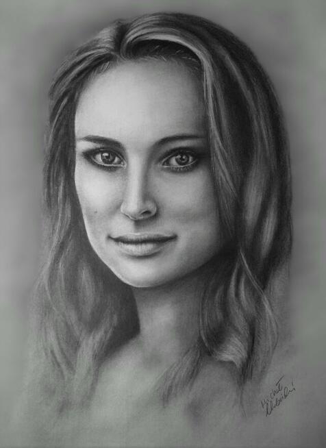 portret ołówkiem na podstawie zdjecia