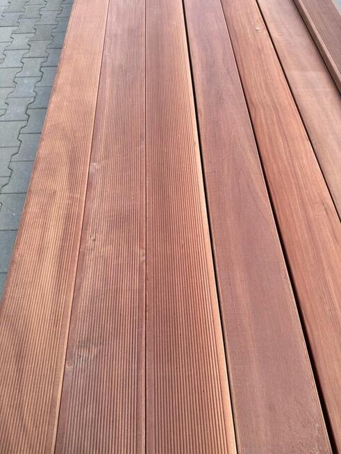 DESKA TARASOWA EGZOTYCZNA MASSARANDUBA GŁADKI RYFEL 21X145MM