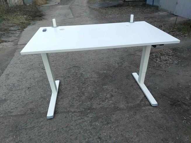 Biurko Regulowane białe duże 140x80 Krakow