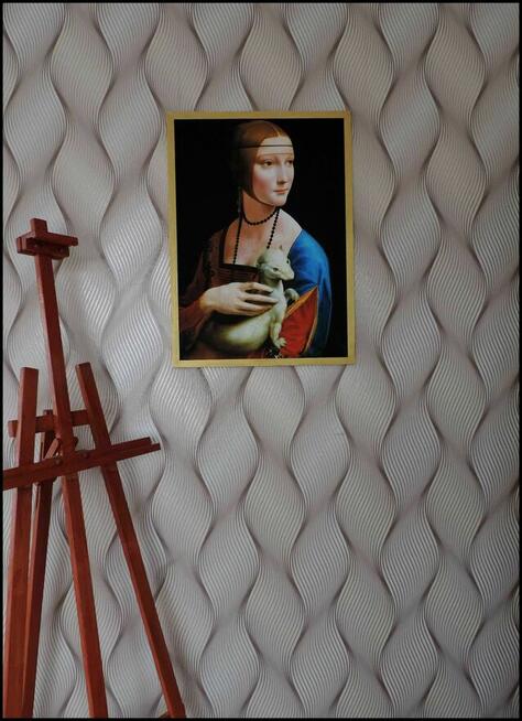 Obraz na płótnie - Dama z gronostajem, Vinci, 50x70cm