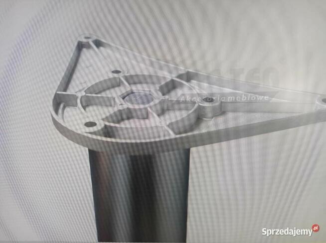 nogi meblowe czarne 60x710mm ; 60x820mm